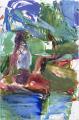 Sebastian Hosu: Afternoon II, 2020, oil on canvas, 230 x 150 cm 

